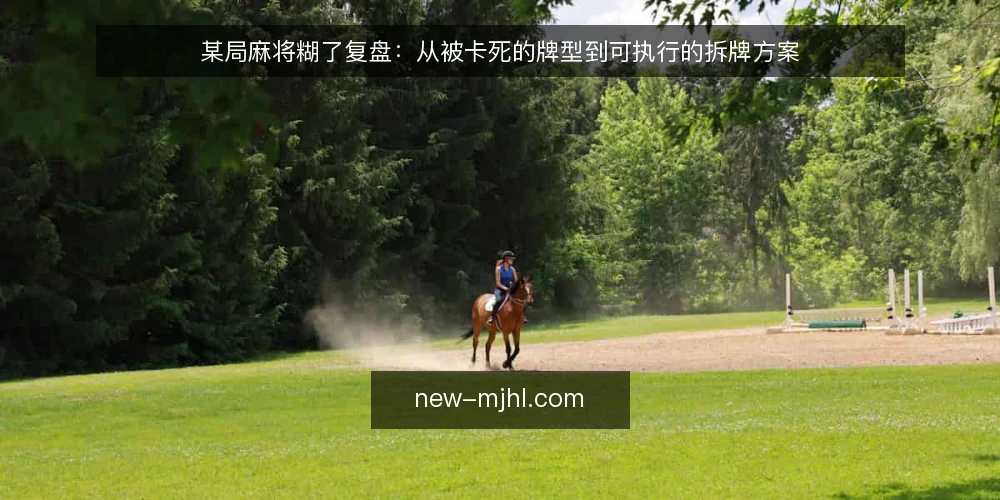 某局麻将糊了复盘：从被卡死的牌型到可执行的拆牌方案 — 场景与约束：某局的起手与目标 配图
